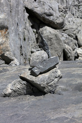 Wandern Berge Felsen in den spanischen Pyrenäen