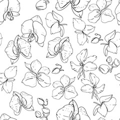 Seamless floral pattern with romantic flowers. Endless texture for elegant floral and season design