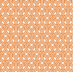 Vector Geometric Pattern, Seamless Background with Rhombus. Abstract Simple Ornament. Contemporary texture for Design.