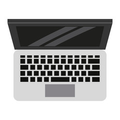 Laptop pc technology icon vector illustration graphic design