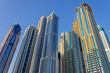  Modern buildings in Dubai Marina