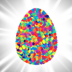 Colorful illustration for Easter, vector.
