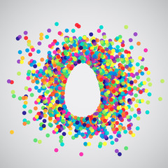 Colorful illustration for Easter, vector.