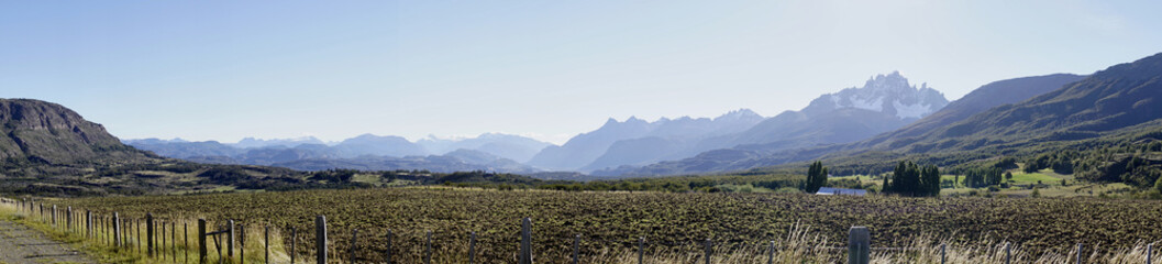 Torres del Paine National Park Landscape Panorama