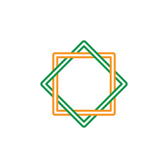 Islamic culture symbol. Simple monoline icon style for muslim ramadan and eid al fitr celebration.