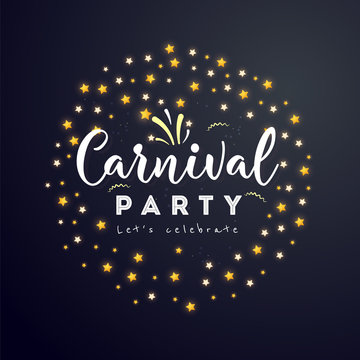 Carnival colorful poster.Vector illustration