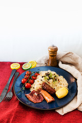 Central and Eastern European cuisines choucroute - sauerkraut with riesling