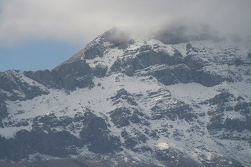 mountain, winter