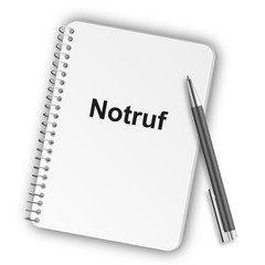 Notizblock Hochformat 05 - Notruf