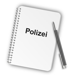 Notizblock Hochformat 05 - Polizei