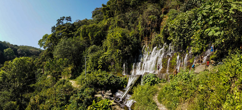 Waterfall in the El Imposible National Park in El Salvador.