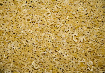 macaroni isolated on white background