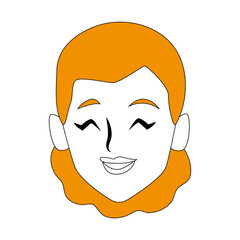 Beautiful woman cartoon icon vector illustration graphic design