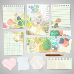Obraz premium Business paper labels for advertising or for webpages, vector.