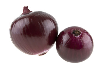 purple onion isolated on white background