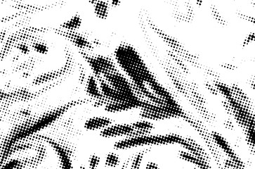 Black and white grunge texture. Abstract halftone background. Vector pattern.