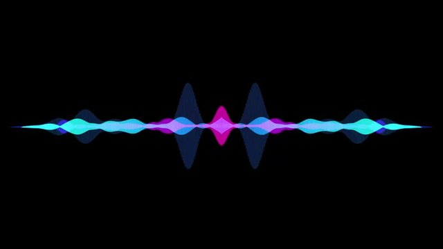 waveform of audio recording simulation
