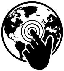 Black web vector icon