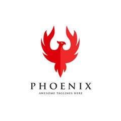 luxury phoenix logo concept, best phoenix bird logo design, phoenix vector logo
