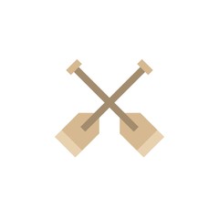 Camping & adventure icons - paddle