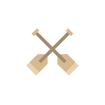 Camping & adventure icons - paddle