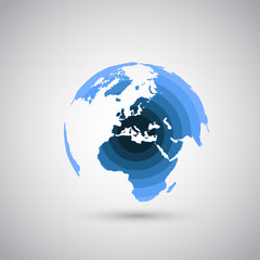 Layered earth, vector.