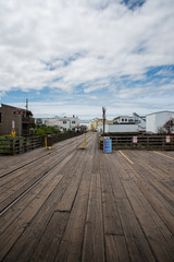 Boardwalk in the town of Astoria, Oregon
