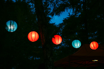 Celebration night  lanterns © Viktor Zhugin