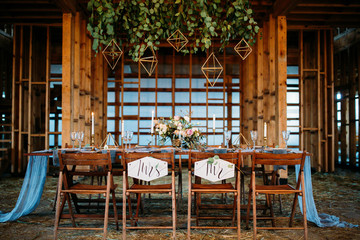 Wedding table decoration