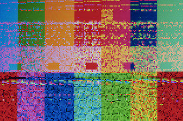 Pixel pattern of a digital glitch / Abstract background, pattern of a digital glitch.