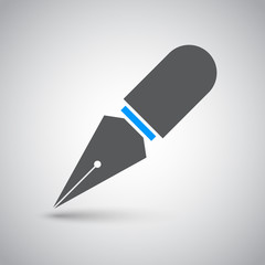 Pen/pencil icon, flat design.