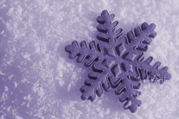Christmas snowflake (ultra violet)