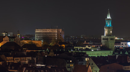 Miasto Opole nocą  © rafalslowikowski.pl