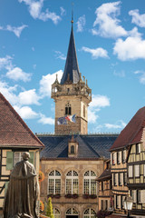 Obernai  Beffroi Alsace, Bas Rhin. Grand Est 