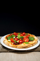 tasty pizza on a the table
