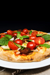 tasty pizza on a the table