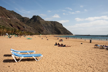 Beach Las Teresitas, San Andres, Tenerife, Spain