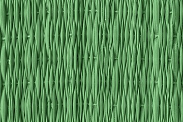 Green Traditional thai style nature background of brown handicraft weave texture wicker surface for furniture material