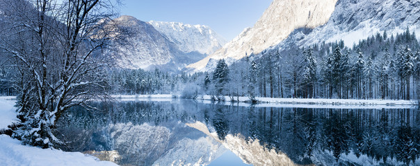 Obraz premium Bluntautal im Winter