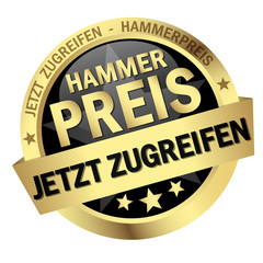 Button with Banner - Hammerpreis - jetzt zugreifen