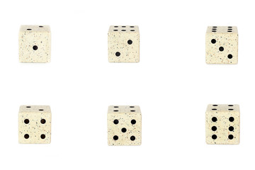 Cubes on a white background. Games