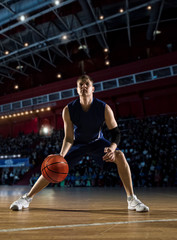 Basketball player in action