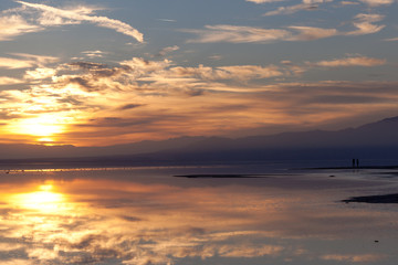 Fototapeta na wymiar Sunset Salton Sea