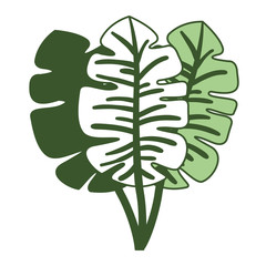 palm leaf ecology icon vector illustration design