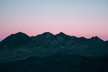 Las Vegas Mountain Landscape at Sunset