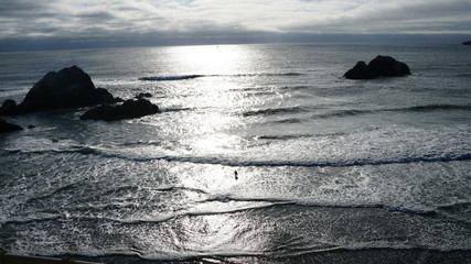 Surfer Spots the Unknown