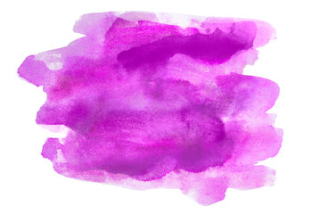 watercolor spot purple with texture. vivid