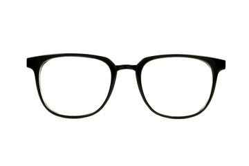 Frame glasses on white background
