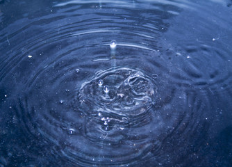 drop of water isolated on white background