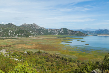 Fototapeta na wymiar View on the Skadar Lake. Montenegro.